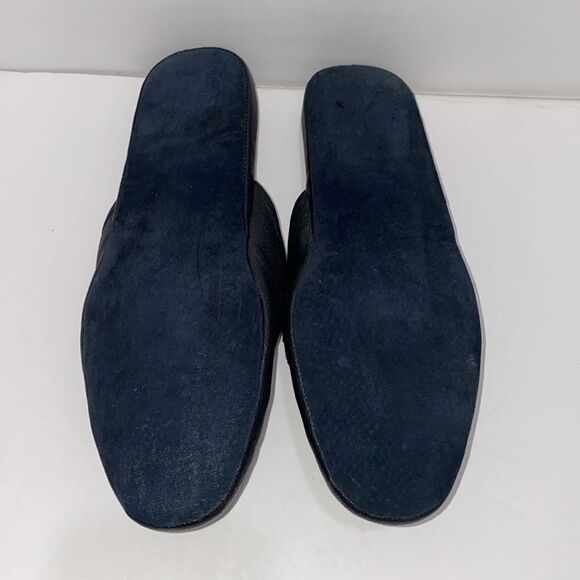 John Weitz Hand Crafted All Leather Men’s Black Slipper Size 14 main image 8